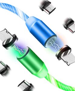 Świecący magnetyczny kabel ładujący LED