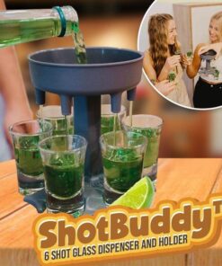 Dozownik i uchwyt na kieliszki ShotBuddy 6