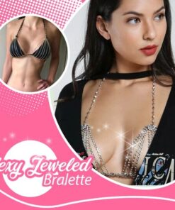 Seksowny biustonosz wysadzany klejnotami