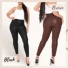 Skórzane legginsy Plus Size o idealnym kroju