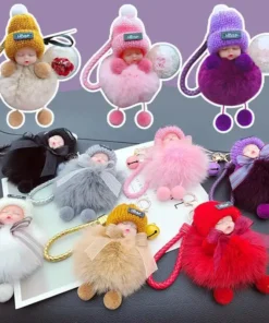 Urocza imitacja pluszowej lalki zeza