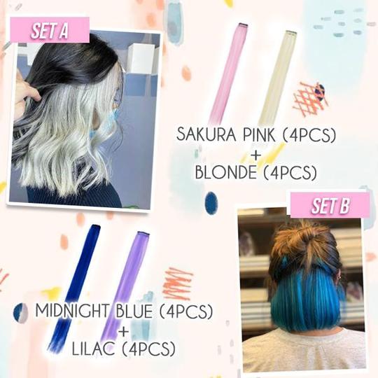 Zestaw kolorowych doczepek do włosów Hairdrobe - Image 6
