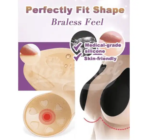 Niewidoczna taśma do biustonosza wielokrotnego użytku – 2 pary - Image 2