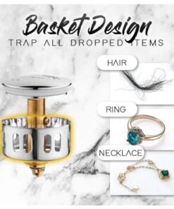 Wysuwany filtr odpływowy umywalki