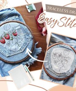 Zestaw rozpuszczalnych w wodzie papierów do szycia (zestaw 5 sztuk)