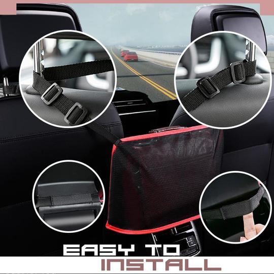 Kieszonkowy uchwyt siatkowy do fotelika samochodowego - Image 4