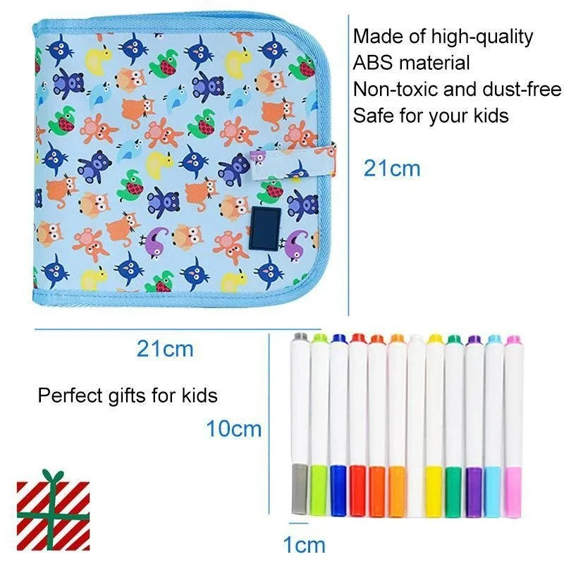 Przenośny, wymazywalny blok do rysowania Doodle Pad (w zestawie 12 długopisów) - Image 6