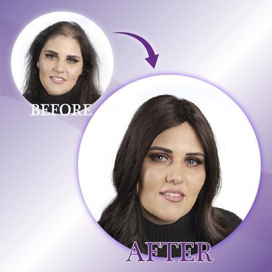 Jedwabista nakładka do włosów z klipsem - Image 6