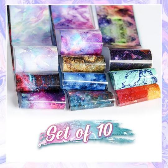 Natychmiastowe naklejki z folii marmurkowej do paznokci - Image 6