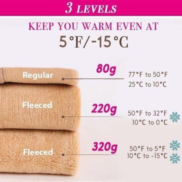 Flawless Legs Fałszywe, półprzezroczyste, ciepłe rajstopy polarowe - Image 8