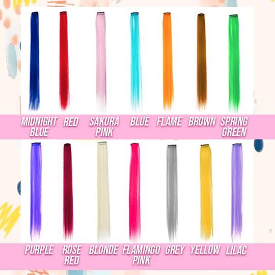 Zestaw kolorowych doczepek do włosów Hairdrobe - Image 5