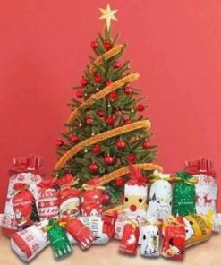 Torby na prezenty świąteczne ściągane sznurkiem