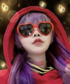 Duże, ponadgabarytowe damskie okulary przeciwsłoneczne w kształcie serca