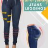 Ultracienkie legginsy jeansowe