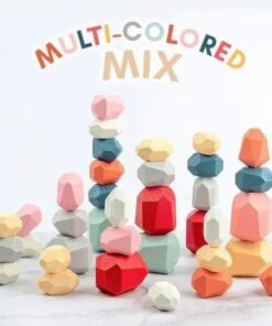 Drewniane kamienne bloki do układania